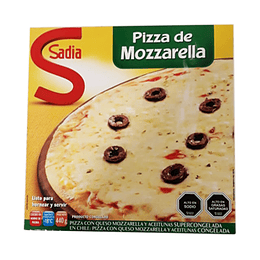 Pizza Queso Mozzarella y Aceitunas Unidad 440 Gr Sadia