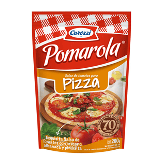 Salsa de Tomate Pizza Pomarola 200 Gr Carozzi