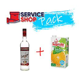 Pack Vodka Stolichnaya 750cc + Jugo de Naranja 1Lt Soprole