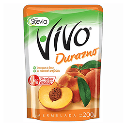 Mermelada Durazno Unidad 200 Gr Vivo