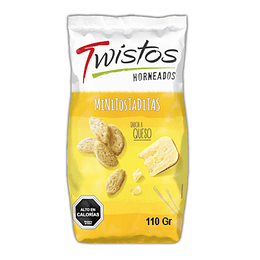 Mini Tostadas Sabor Queso 110 Gr Twistos