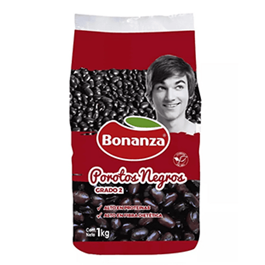 Poroto Negro 1 Kg Bonanza