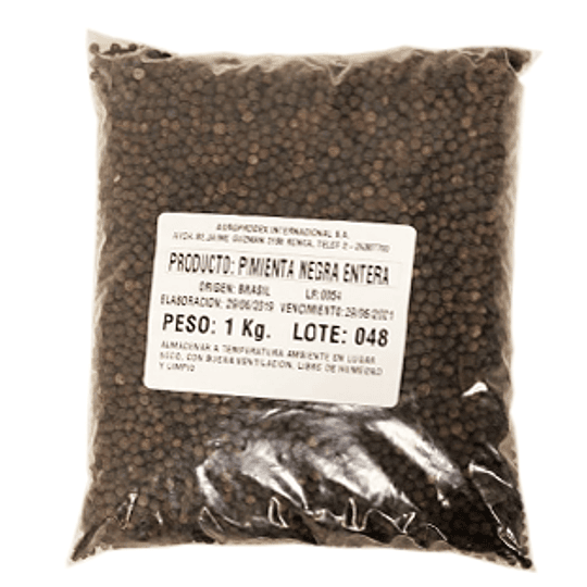 Pimienta Negra Entera 1 Kg