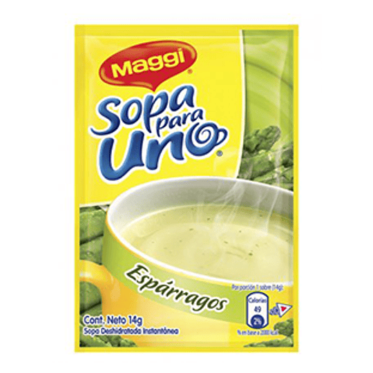 Sopa Para Uno Esparragos Sobre de 14 Gr Maggi
