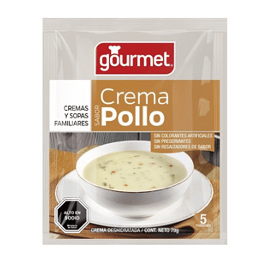 Crema de Pollo 72 Gr Gourmet
