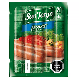 Salchichas de Pavo 1 Kg San Jorge