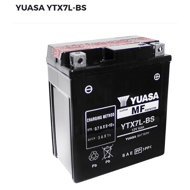 BATERIA YUASA YTX7L-BS 1