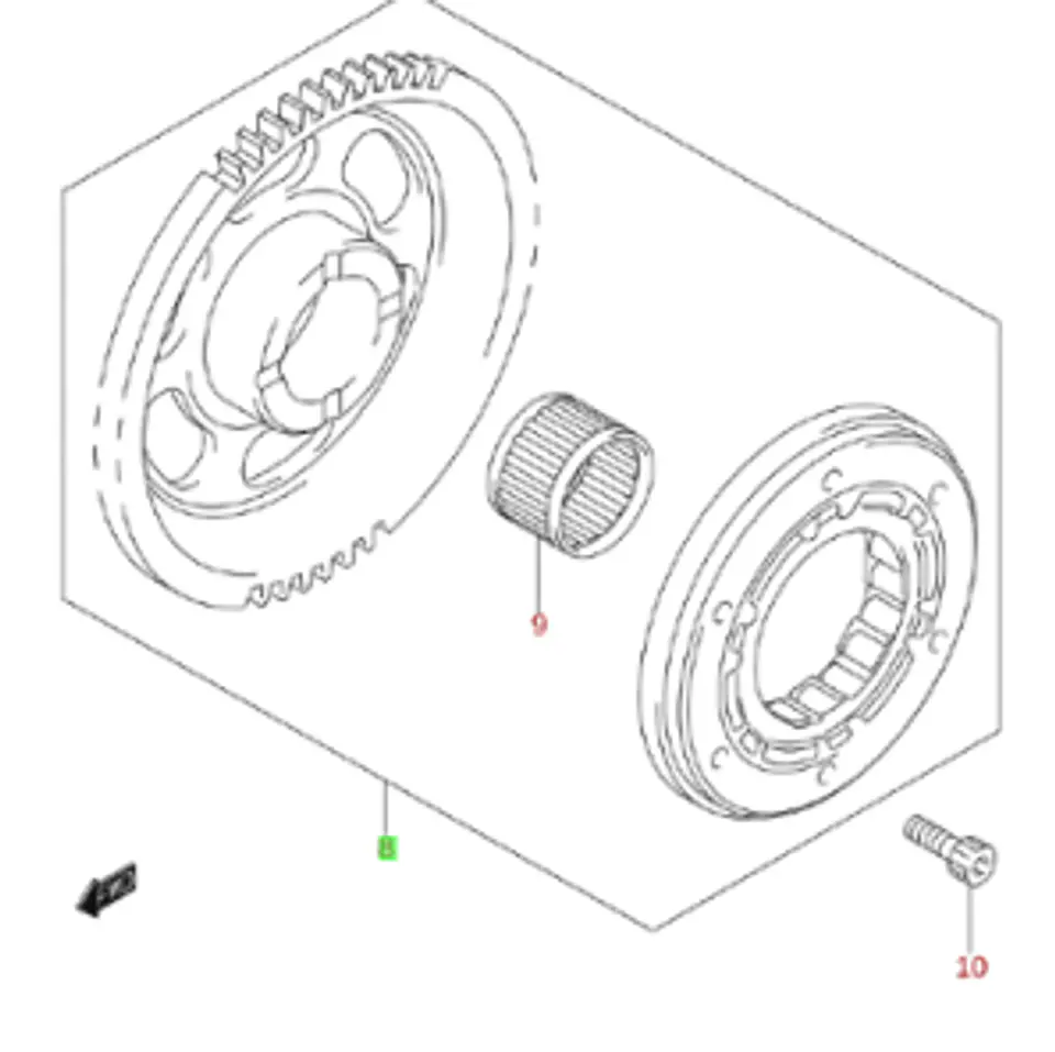 BENDIX DE PARTIDA PARA MODELO SUZUKI DRZ400 2