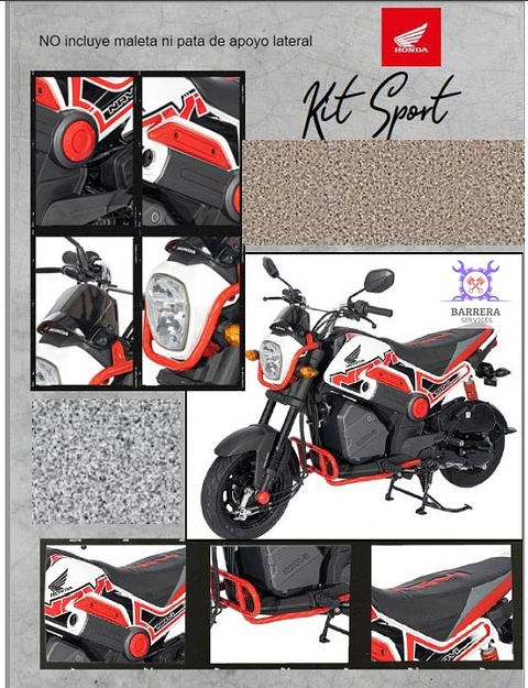 KIT TRAVEL HONDA NAVI ROJO