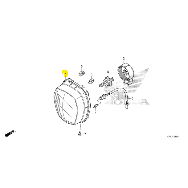 UNIDAD DE FARO PARA HONDA NAVI 1