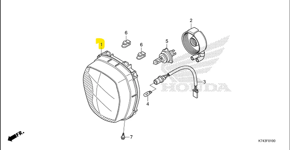 UNIDAD DE FARO PARA HONDA NAVI 1