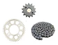 KIT TRANSMISION ORIGINAL PARA MODELO CB 190 (PIÑON-CADENA-CATALINA) - Miniatura 1