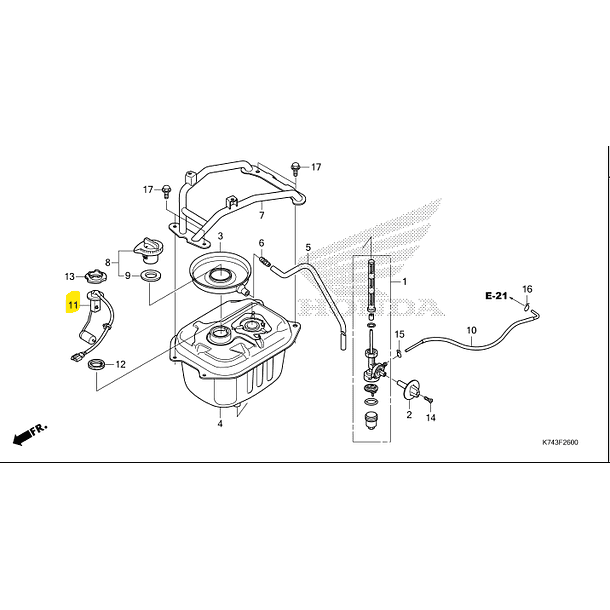 UNIDAD DE COMBUSTIBLE PARA HONDA NAVI 2