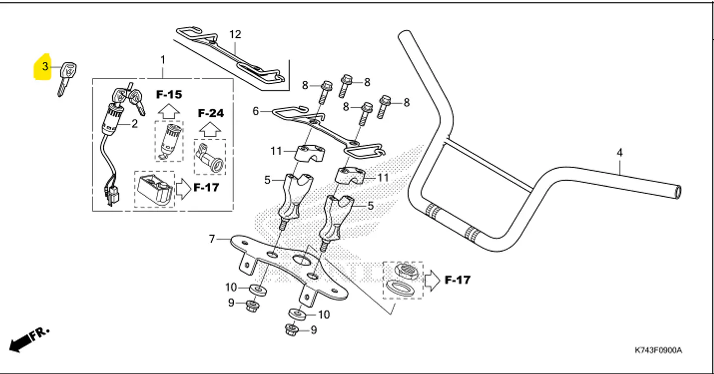 LLAVE CIEGA PARA HONDA NAVI 3