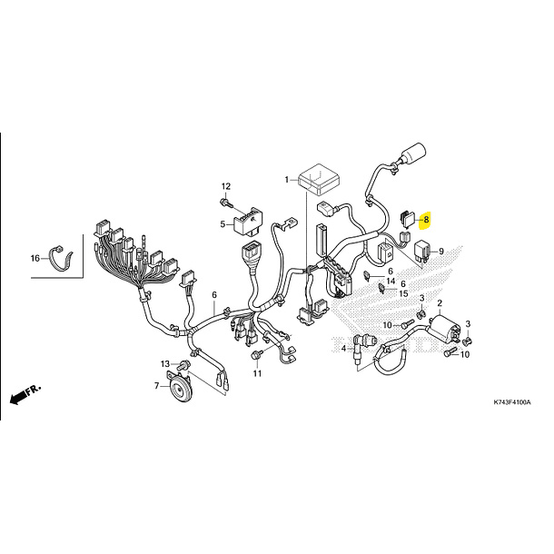 RELAY DE INTERMITENTE COMP. PARA HONDA NAVI 2