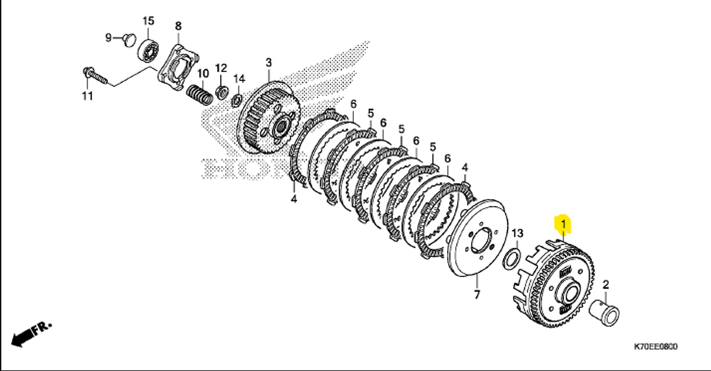 CAMPANA EMBRAGUE HONDA CB190﻿ 2