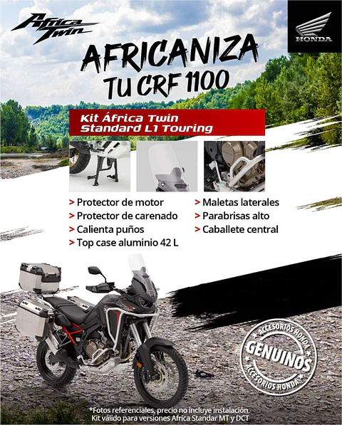 kit equipamiento africa standar L1 tourin