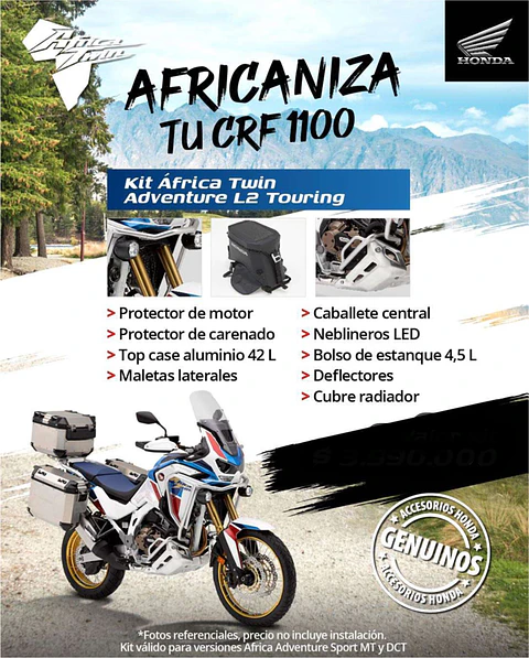 kit africa twin adventure L2 touring