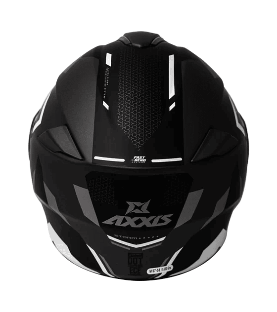 Casco Abatible Axxis Storm Drone D0 Blanco