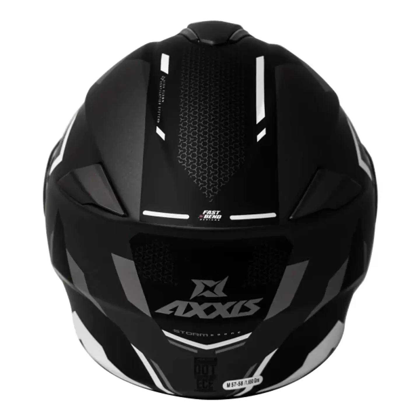 Casco Abatible Axxis Storm Drone D0 Blanco 4