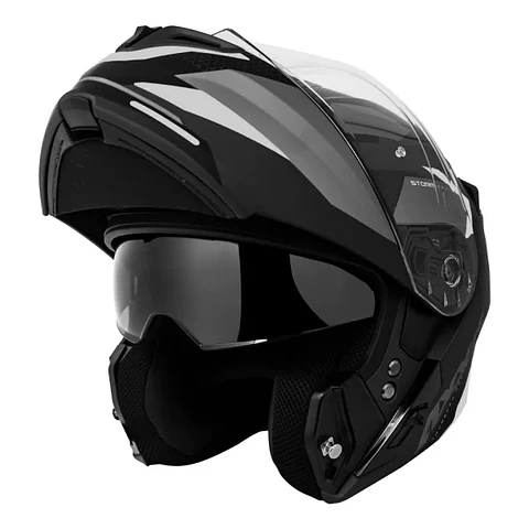 Casco Abatible Axxis Storm Drone D0 Blanco