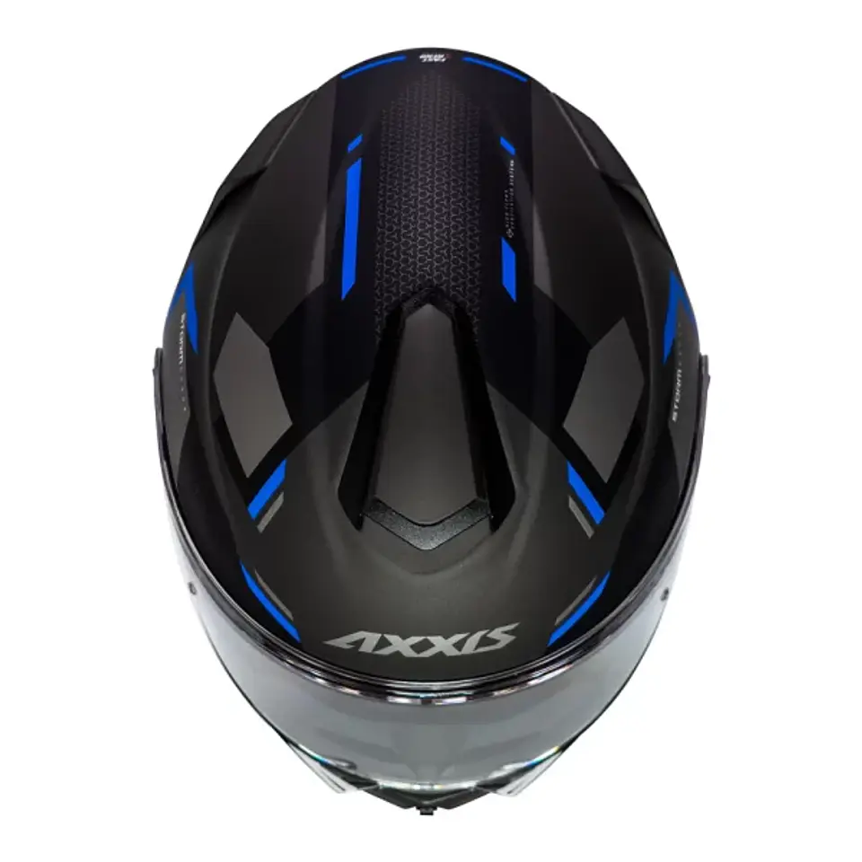 Casco Abatible Axxis Storm Drone D7 Azul 4
