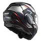 Casco ABATIBLE LS2 FF900 VALIANT II HUB NEGRO CROMA - Miniatura 2