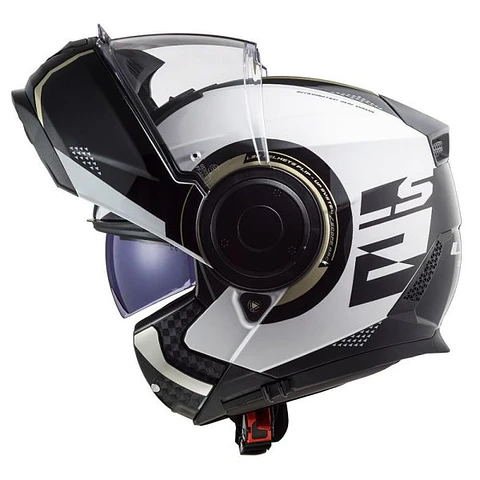 Casco ABATIBLE LS2 FF902 SCOPE ARCH BLANCO TITANIUM