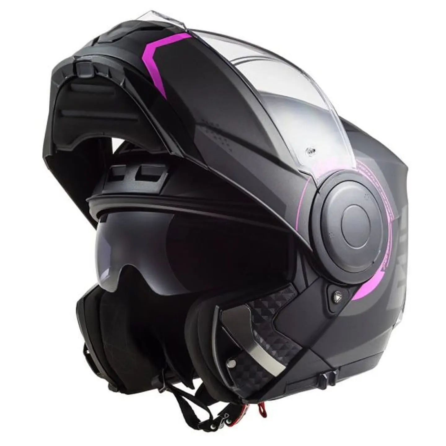 Casco ABATIBLE LS2 FF902 SCOPE ARCH ROSA TITANIUM MATTE 1