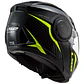 Casco ABATIBLE LS2 FF902 SCOPE SKID NEGRO AMARILLO - Miniatura 3