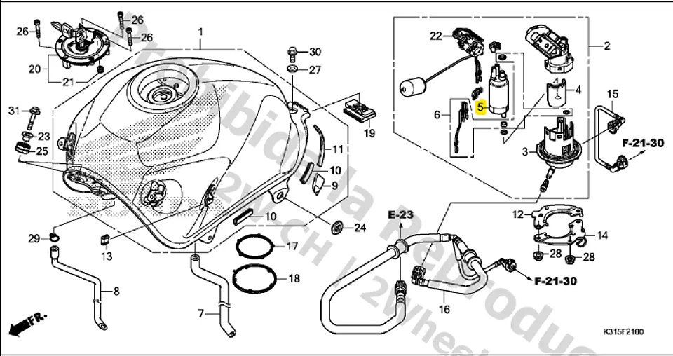 BOMBA COMBUSTIBLE HONDA CB 250 TWISTER 2