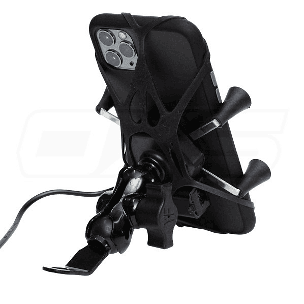 Soporte para celular moto jg con cargador base para espejos o tornillos 3