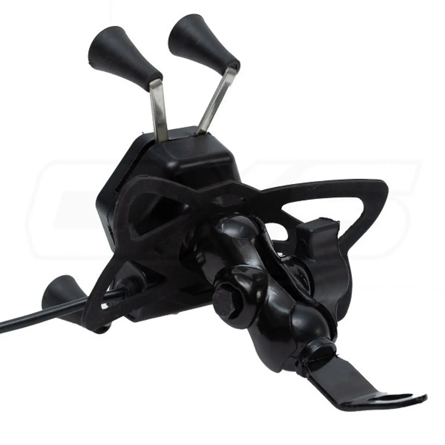 Soporte para celular moto jg con cargador base para espejos o tornillos 5