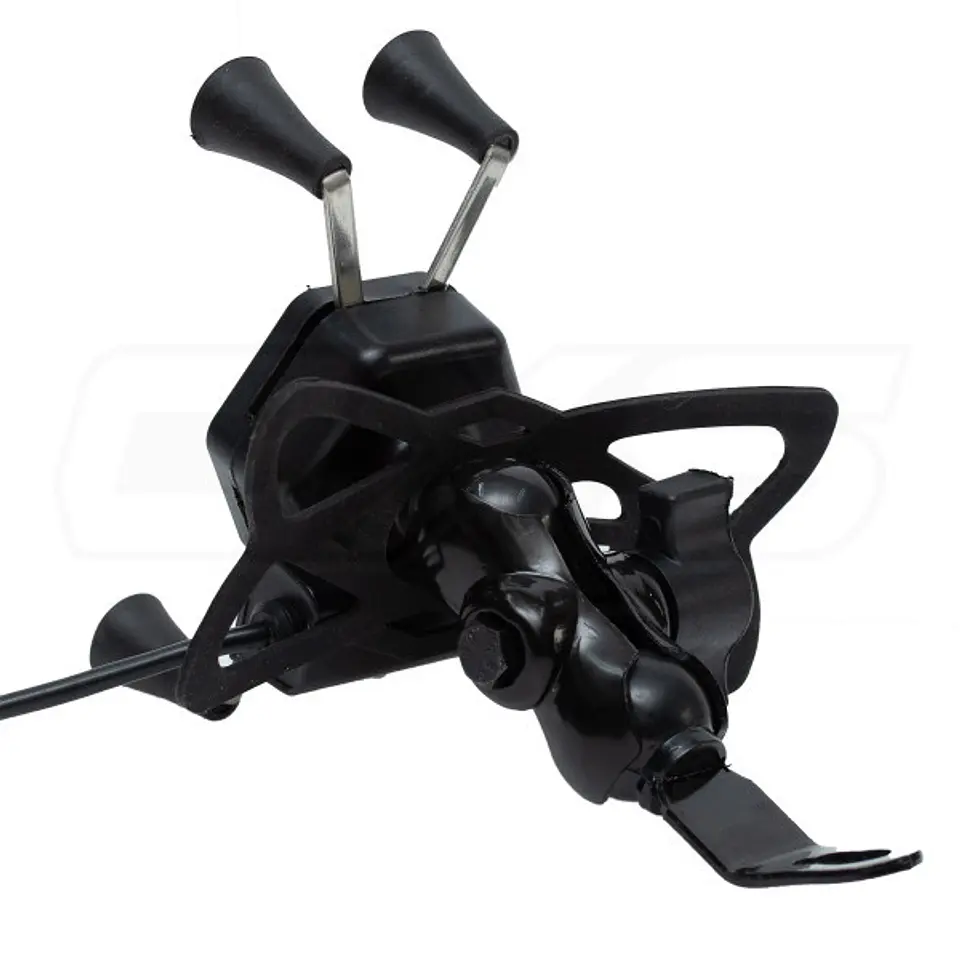 Soporte para celular moto jg con cargador base para espejos o tornillos 5
