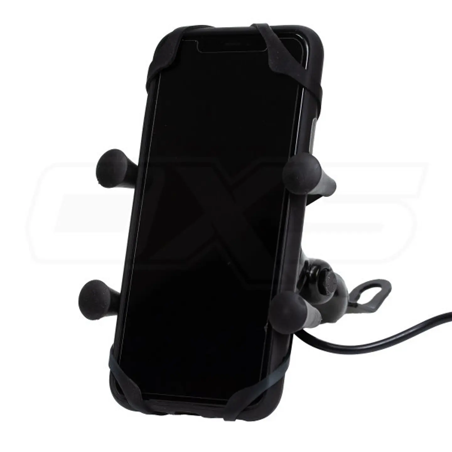 Soporte para celular moto jg con cargador base para espejos o tornillos 2