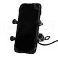 Soporte para celular moto jg con cargador base para espejos o tornillos - Miniatura 2