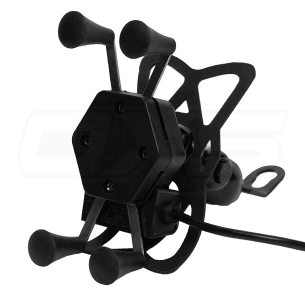 Soporte para celular moto jg con cargador base para espejos o tornillos 1