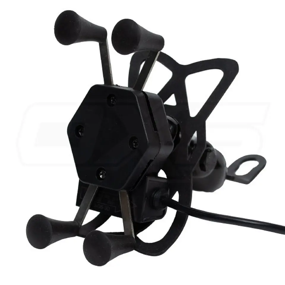 Soporte para celular moto jg con cargador base para espejos o tornillos 1