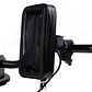 Soporte celular con estuche impermeable para moto 7,4 pulgadas con cargador usb volante y espejo - Miniatura 1