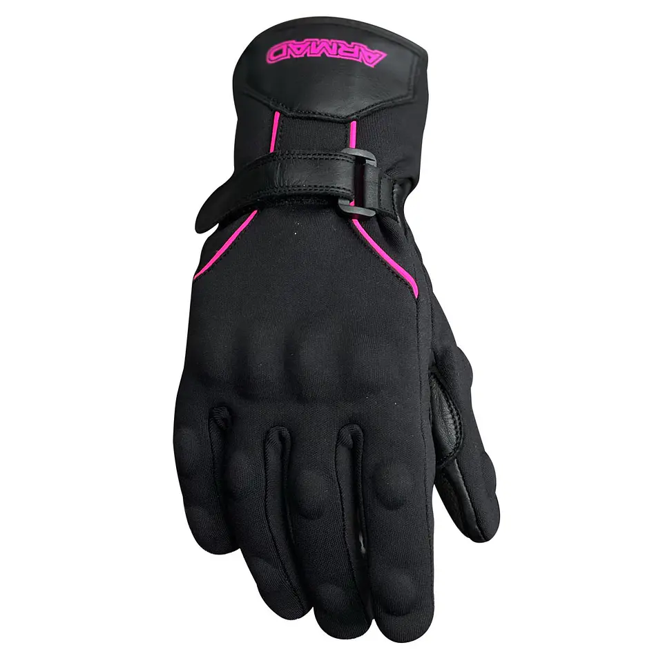 Guantes para moto armad gear reya lady touch tela impermeable thinsulate 2