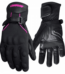 Guantes para moto armad gear reya lady touch tela impermeable thinsulate