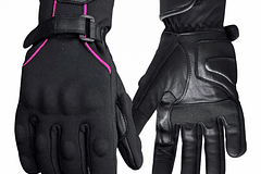 Guantes para moto armad gear reya lady touch tela impermeable thinsulate