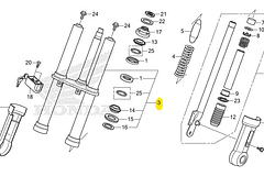 HORQUILLA DEL/DER. ROJ. R-110 PARA HONDA NAVI