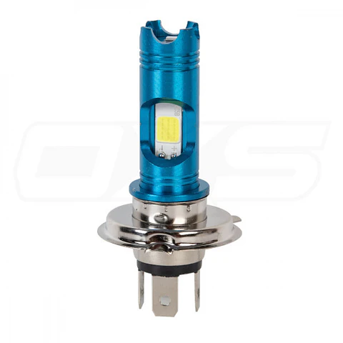 Ampolleta 2 led para moto h4 led 6.000k bicolor