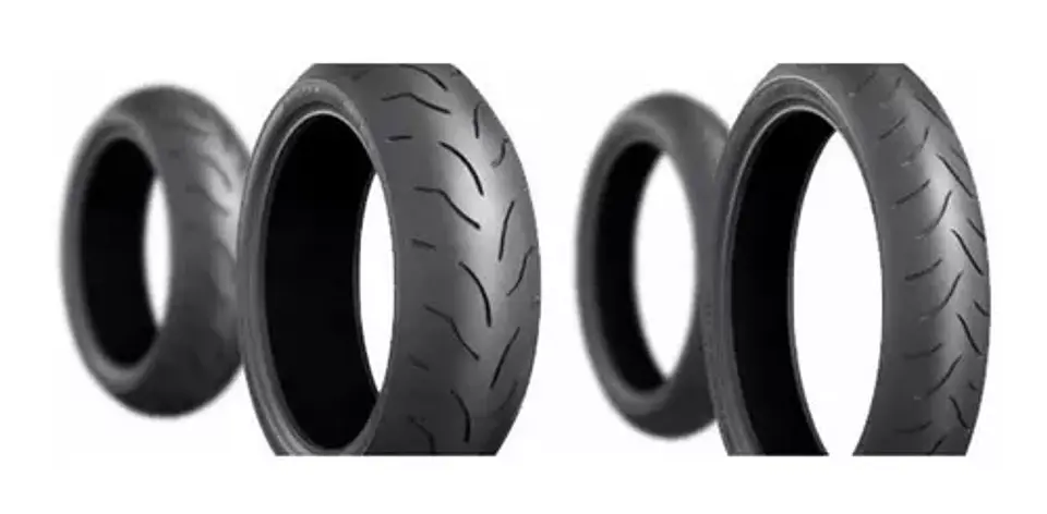 PAREJA NEUMATICOS 120/70/ZR17 Y 180/55ZR17 BRIDGESTONE BT016  5