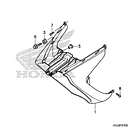 CUBRE INFERIOR HONDA NEW ELITE 125 BLANCO 1