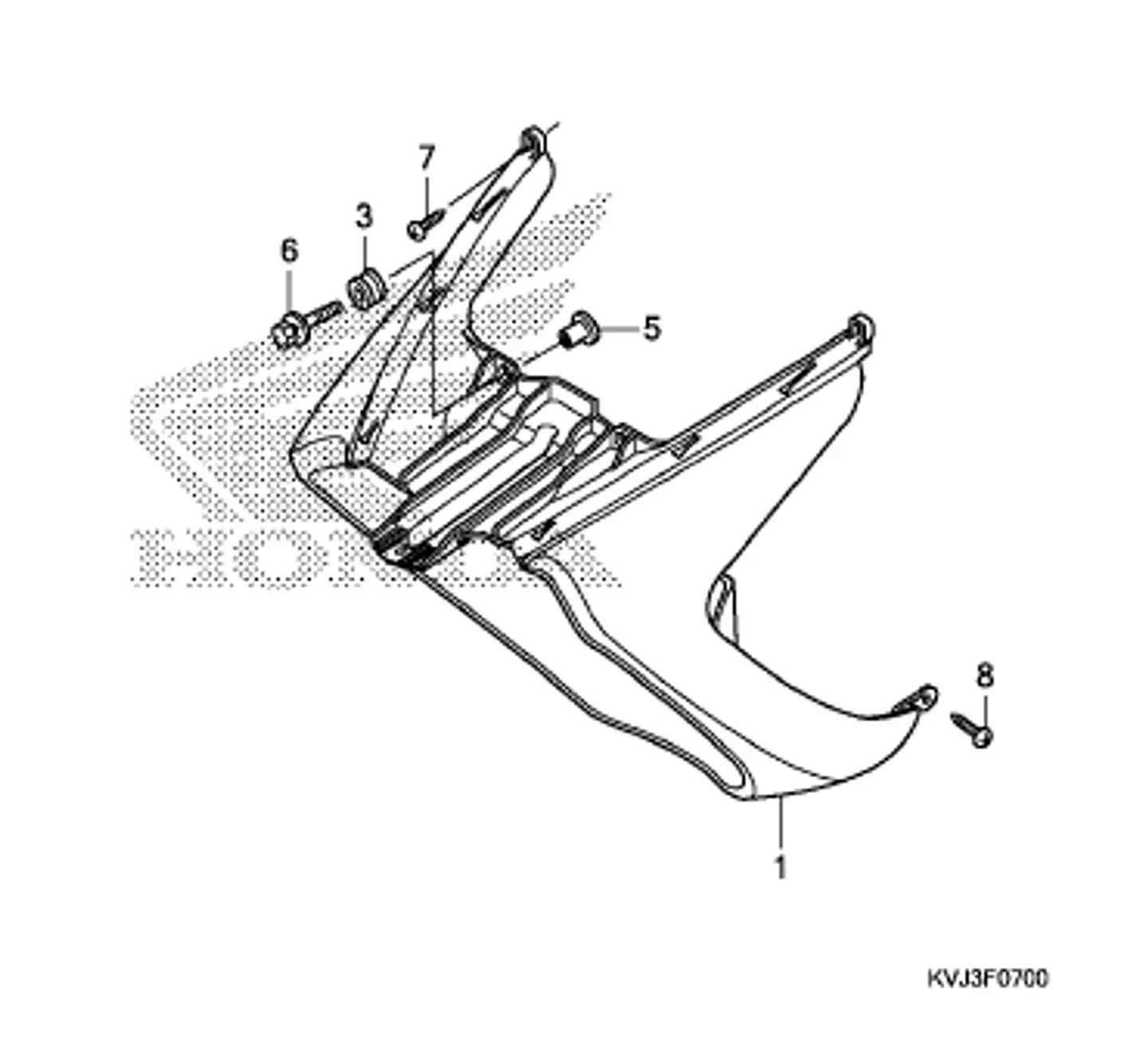 CUBRE INFERIOR HONDA NEW ELITE 125 BLANCO 1