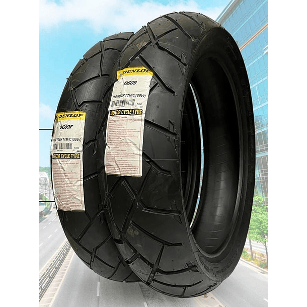 PAREJA DE NEUMATICOS  120/70R17 Y 160/60R17 DUNLOP  D609 1