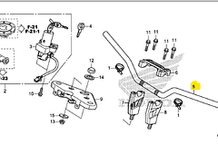 MANUBRIO DE DIRECCION HONDA XBLADE 160