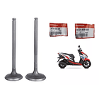 SET DE VALVULAS ADMISION-ESCAPE HONDA ELITE FI AÑO 2017-2023 1